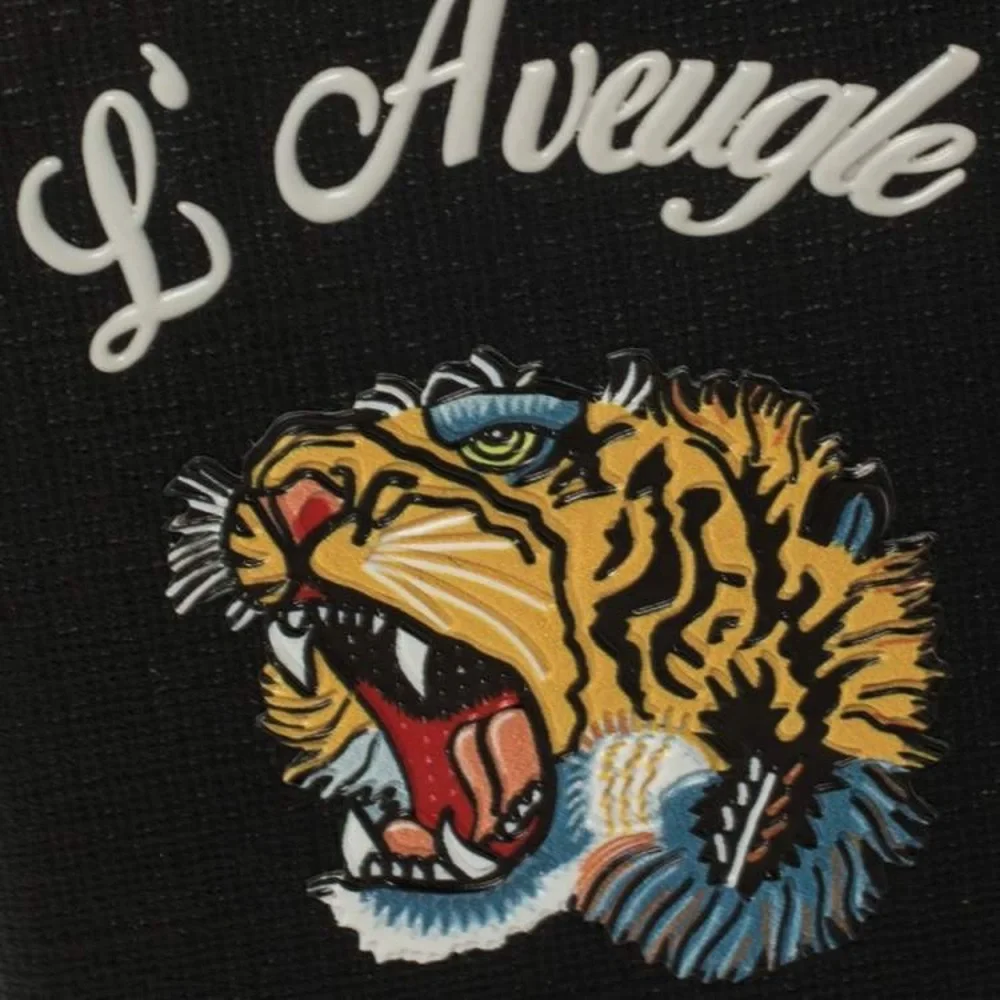 (CFL) Gucci Black Coated Canvas L'Aveugle Par‎ Amour iPhone 7 Case, New in Box